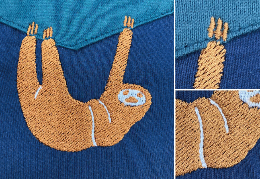 刺しゅうでしりとり】 アボカドの次は土星でした！ 刺繍糸は全て